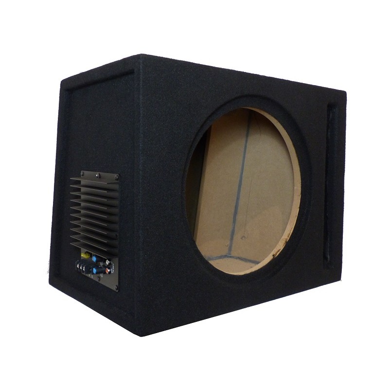 Caisson préfabriqué amplifié 200wrms TRF Audio pour subwoofer de 30cm.