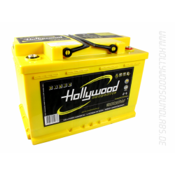 Batterie Hollywood DIN 70Ah pour compartiment moteur, pour installations jusqu'à 3000 watts.