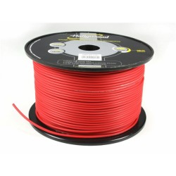 Câble OFC (Cuivre sans oxygène) 1.5mm² Rouge Hollywood. Idéal pour brancher les connexion remote d'amplis.