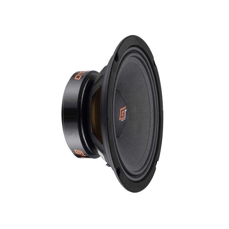 Médium 20cm 100wrms GT Audio, idéal pour emplacement d'origine véhicules ou installation personnalisée.