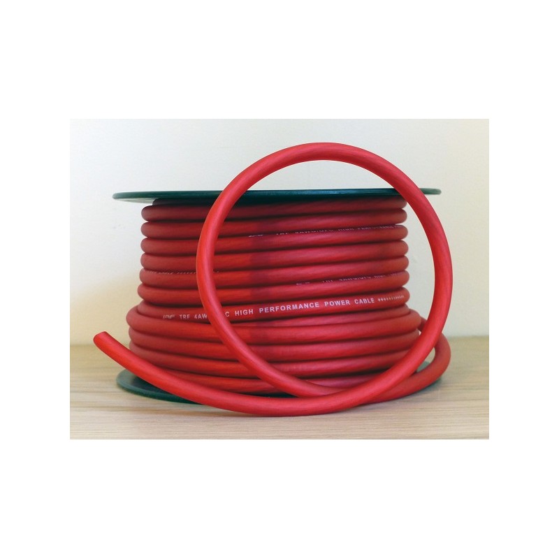 Câble 21mm² OFC TRF Audio (Rouge ou Noir) Car Audio 83 Couleur Rouge