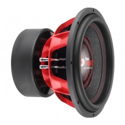 Subwoofer 38cm BassFace TeamRed15 destiné à une utilisation car audio musicale haute puissance ou SPL.