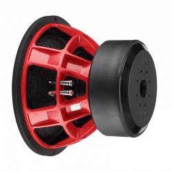 Subwoofer 38cm BassFace TeamRed15 destiné à une utilisation car audio musicale haute puissance ou SPL.