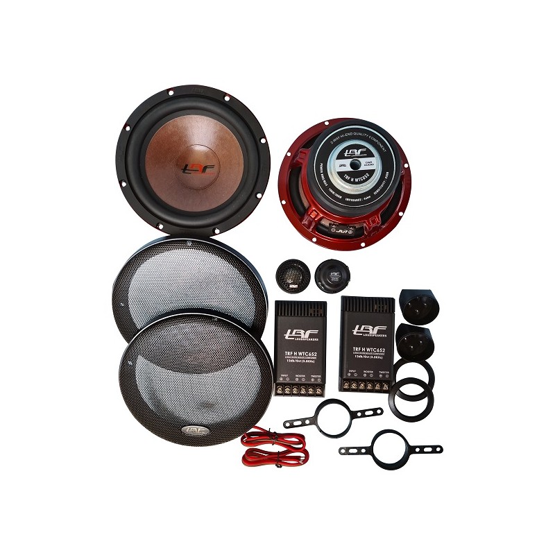 Kit-éclaté 16.5cm 100wrms TRF Audio, idéal pour emplacement d'origine véhicules pour une installation qualitative.