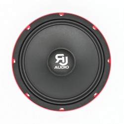 Médium 20cm 300wrms néodyme RJ Audio, idéal pour emplacement d'origine véhicules ou installation personnalisée à haut rendement.