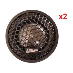 Tweeters à dôme de soie 80wrms TRF Audio, idéal pour installation personnalisée qualitative.