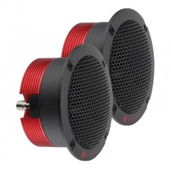 Tweeters 130wrms néodyme BassFace Car Audio, idéal pour installation personnalisée haut rendement.