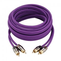 RCA BassFace 3 mètres, connecteurs soudés plaqué or, câbles OFC ultra flexibles.