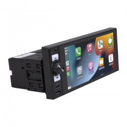 Poste radio simple DIN avec écran intégré 6" 2 sorties RCA 2 Volts For X Car Audio.