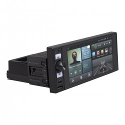 Poste radio simple DIN avec écran intégré 6" 2 sorties RCA 2 Volts For X Car Audio.
